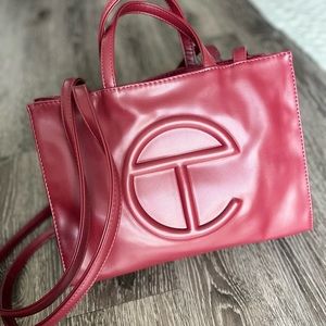 Telfar ruby red bag medium